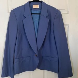 Pendleton Vintage Wool Blazer in Periwinkle